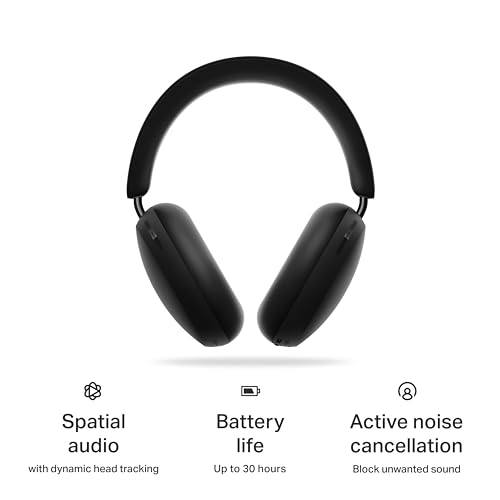 Sonos Ace - Black - Wireless Over Ear Headphones with Noise Cancellation