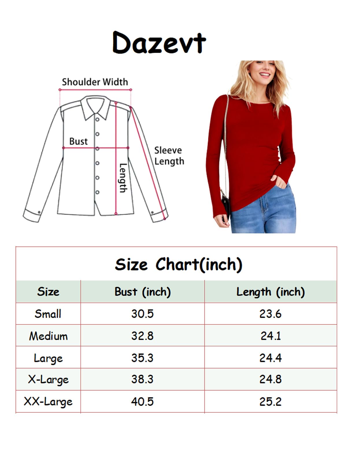 Dazevt Womens Long Sleeve Stretch Crewneck Ribbed Knit Tops Slim Fitted Underscrubs Casual Basic T Shirt(Medium, Khaki)